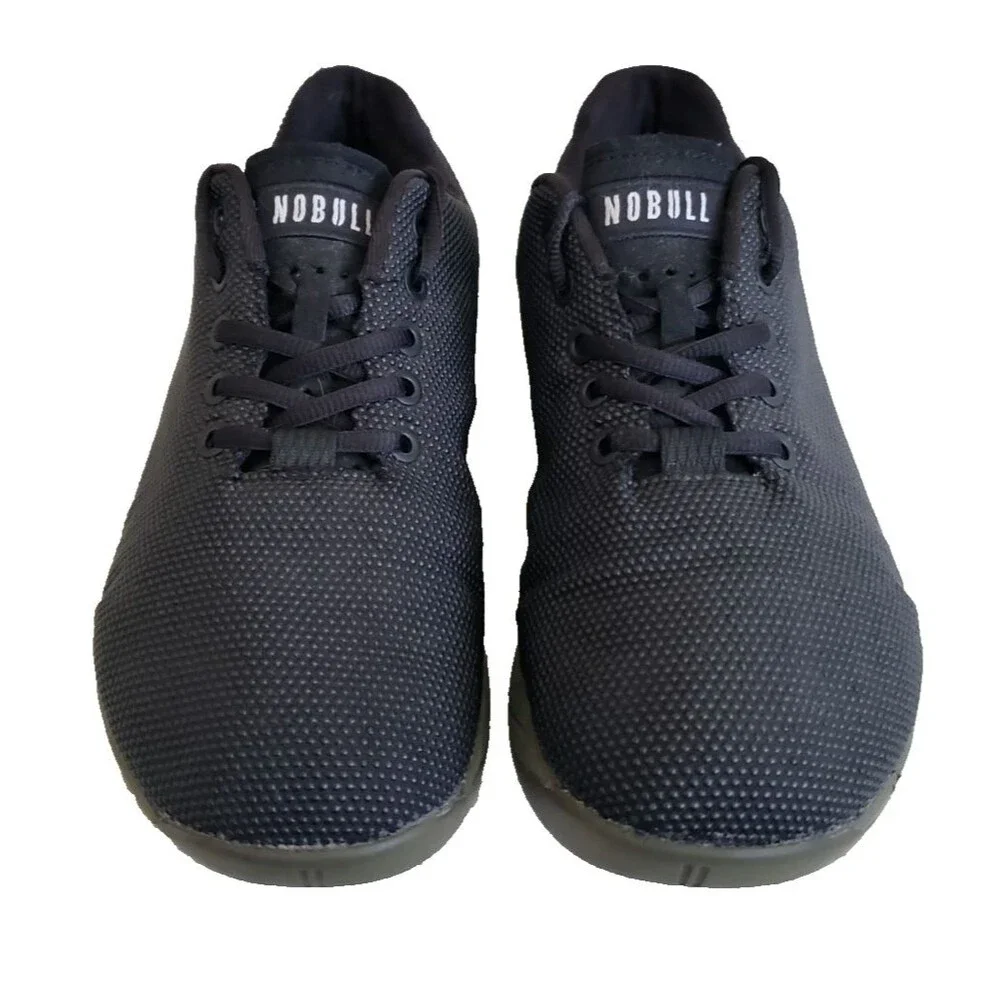 Nobull Super Fabric Shoes Black Running Sneakers Trainers Men's Sz 8 WOM Sz 9.5